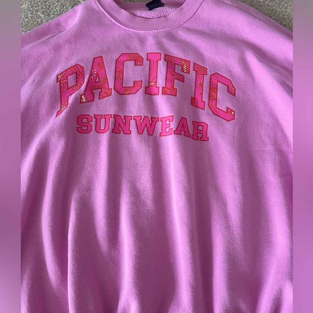 Pacific Sunwear Pink Crewneck